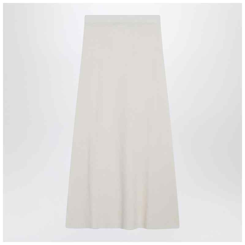 Max Mara Ivory skirt in stretch cashmere knit, theFeinheit