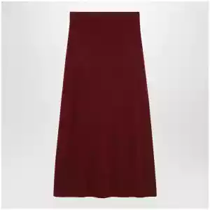 Max Mara Raspberry skirt in stretch cashmere knit