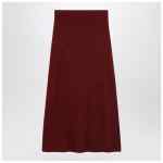 Max Mara Raspberry skirt in stretch cashmere knit