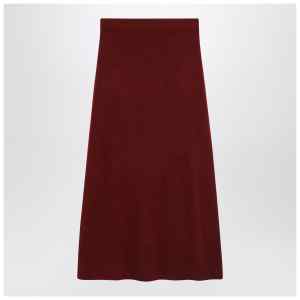 Max Mara Raspberry skirt in stretch cashmere knit