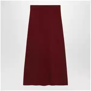 Max Mara Raspberry skirt in stretch cashmere knit