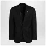 Lardini Black single-breasted jacket in wool blend