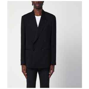 Lardini Black double-breasted jacket