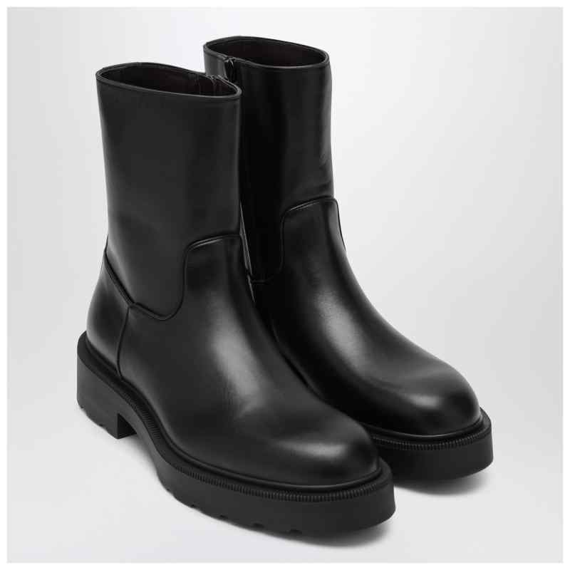 The Row Nobilis TR black leather boot, theFeinheit