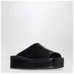 The Row Black Emi Flatform sandals
