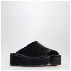 The Row Black Emi Flatform sandals