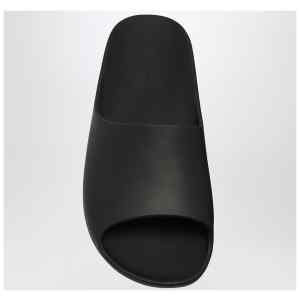 The Row Black Ama rubber slide sandal