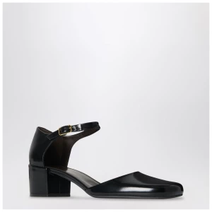 The Row Penelope black strap pumps