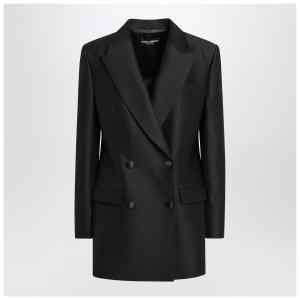 Dolce&Gabbana black double-breasted wool jacket