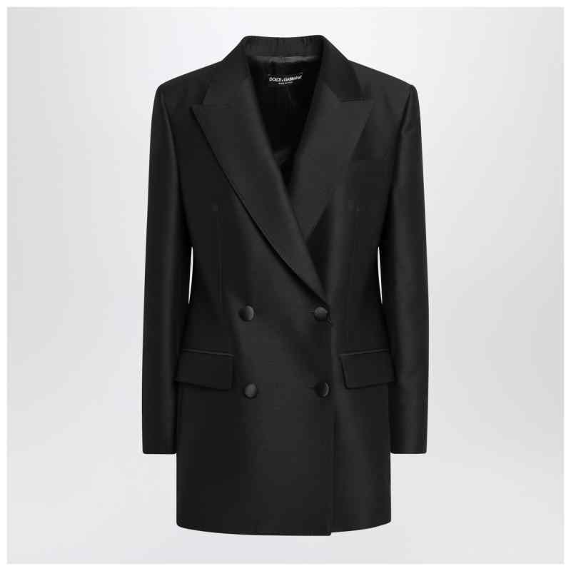 Dolce&Gabbana black double-breasted wool jacket, theFeinheit