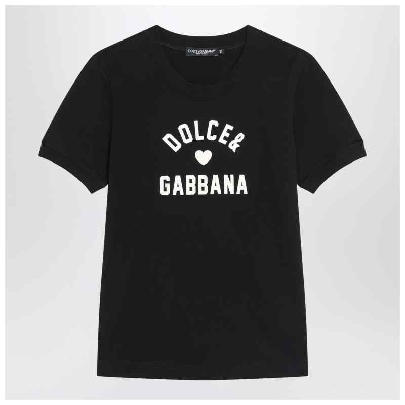 Dolce&Gabbana Black cotton logo T-shirt, theFeinheit