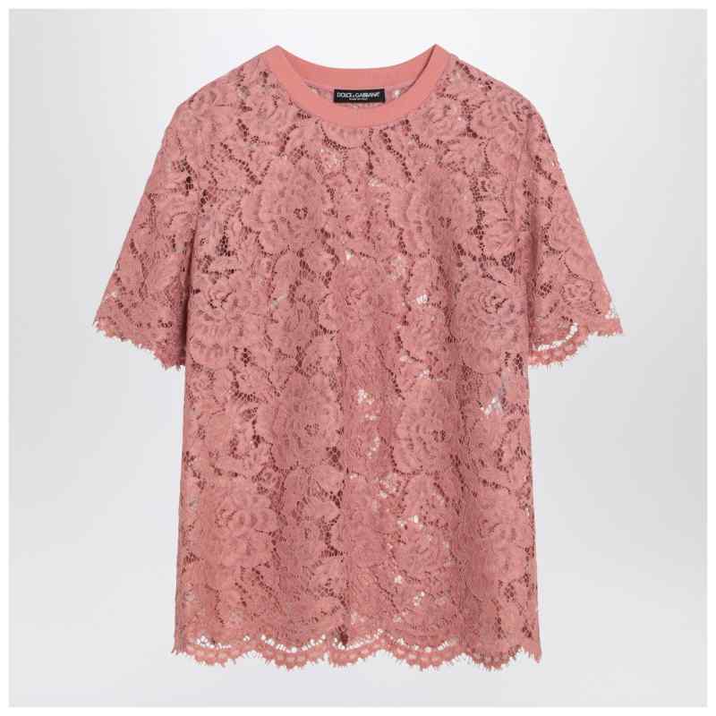 Dolce&Gabbana Pink lace T-shirt, theFeinheit