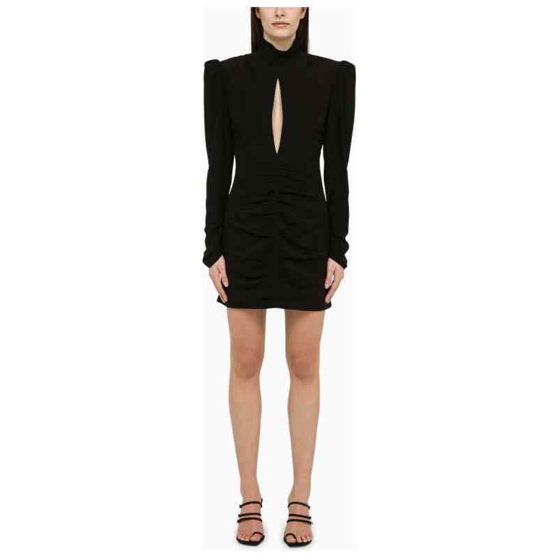 Alessandra Rich Black draped silk minidress Alessandra Rich Black draped silk minidress, theFeinheit