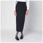 Thom Browne Navy blue pinstriped pencil skirt