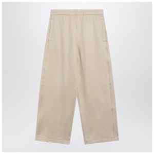 Max Mara Beige silk blend trousers