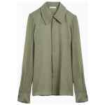 Ami Paris Olive green silk shirt