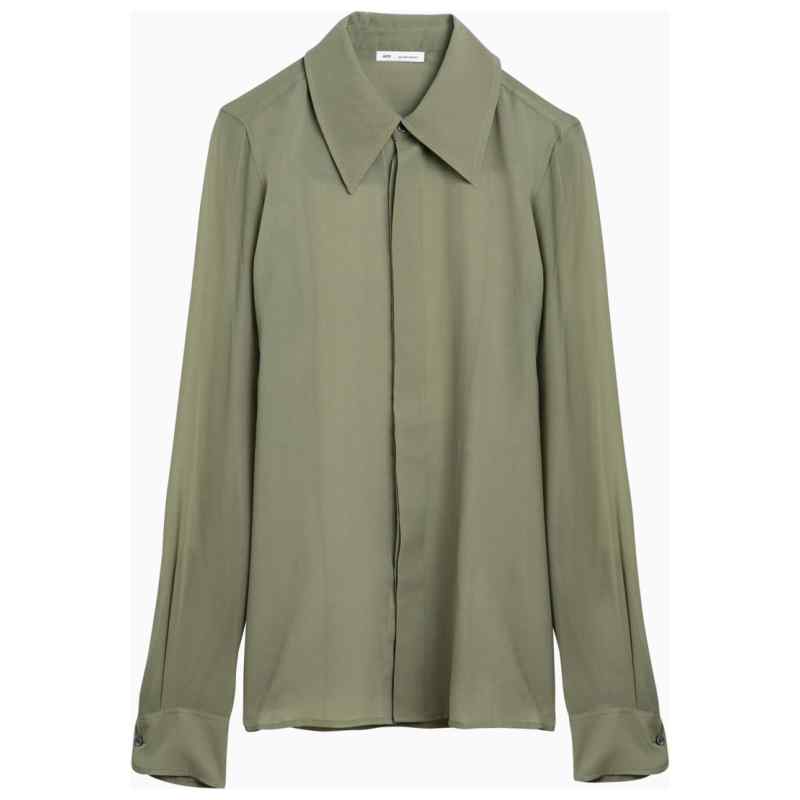 Ami Paris Olive green silk shirt Ami Paris Olive green silk shirt, theFeinheit