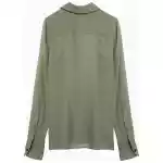 Ami Paris Olive green silk shirt