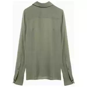 Ami Paris Olive green silk shirt