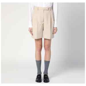 Thom Browne Khaki Bermuda shorts in cotton blend