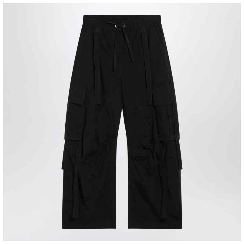 Dolce&Gabbana Black waxed faille cargo trousers Dolce&Gabbana Black waxed faille cargo trousers, theFeinheit