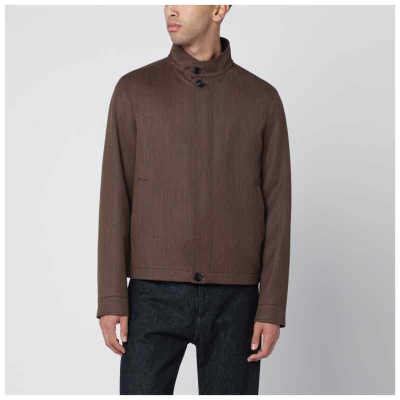 ZEGNA Brown wool jacket, theFeinheit