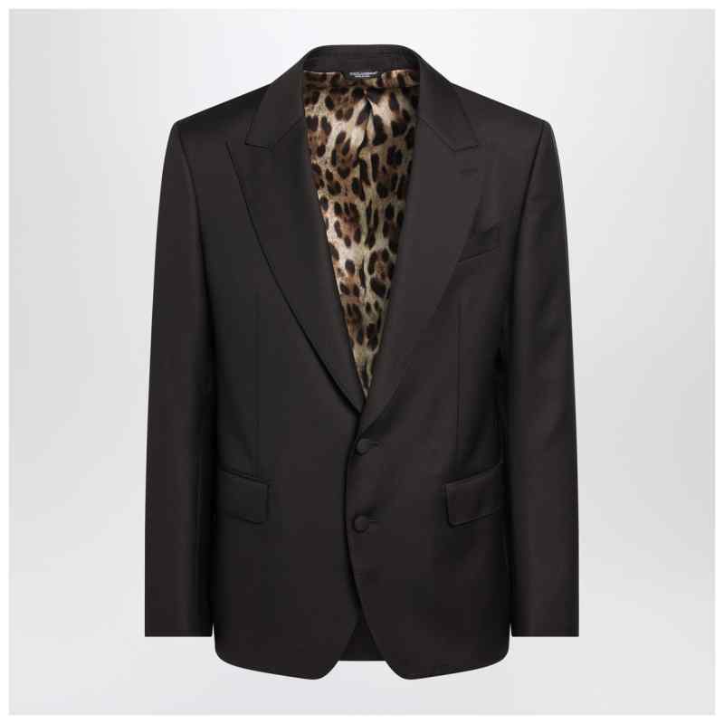 Dolce&Gabbana Brown single-breasted wool jacket Dolce&Gabbana Brown single-breasted wool jacket, theFeinheit