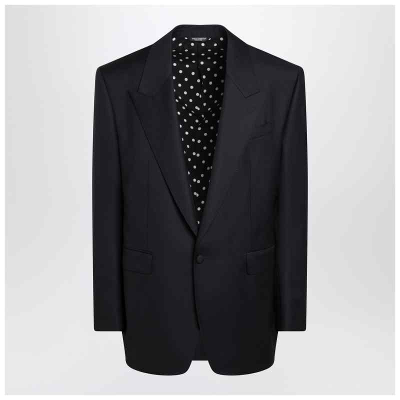 Dolce&Gabbana Dark navy wool single-breasted jacket, theFeinheit