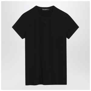 Dolce&Gabbana Black t-shirt with logo embroidery
