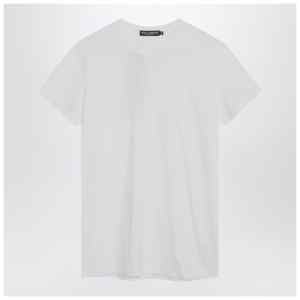 Dolce&Gabbana White t-shirt with logo embroidery