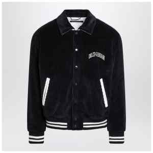 Dolce&Gabbana Navy corduroy Varsity bomber