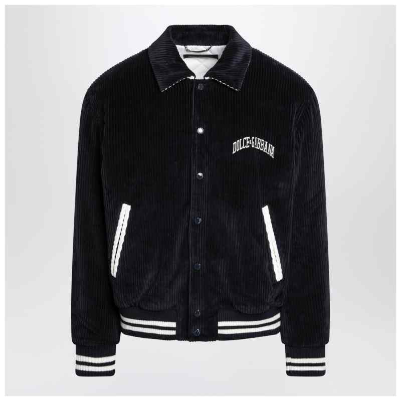 Dolce&Gabbana Navy corduroy Varsity bomber, theFeinheit