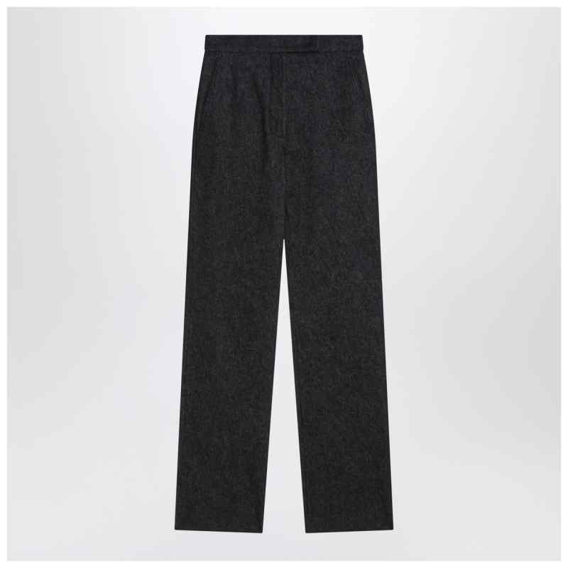 Max Mara Midnight blue trousers in cotton denim effect, theFeinheit