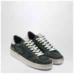 Golden Goose Green and Blue Stardan Sneaker