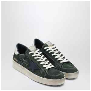 Golden Goose Green and Blue Stardan Sneaker