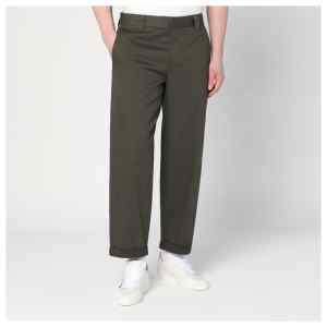 Golden Goose Dark green cotton-blend trousers