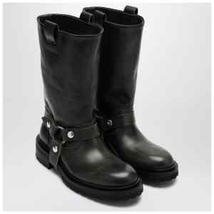 Golden Goose Kurt boots in black leather with buckle