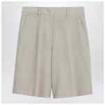 Golden Goose Beige mélange wool-blend bermuda