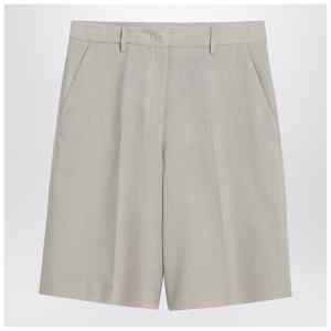 Golden Goose Beige mélange wool-blend bermuda