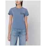 Golden Goose Faded blue T-shirt with print on the chest