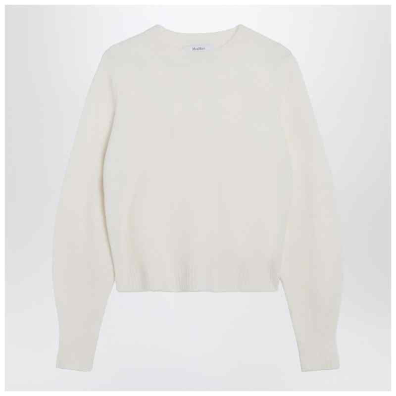 Max Mara Ivory sweater in stretch cashmere knit, theFeinheit