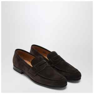 Church''s Brown Heswall suede leather loafers