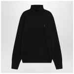 Ami Paris Black turtleneck sweater Ami De Coeur