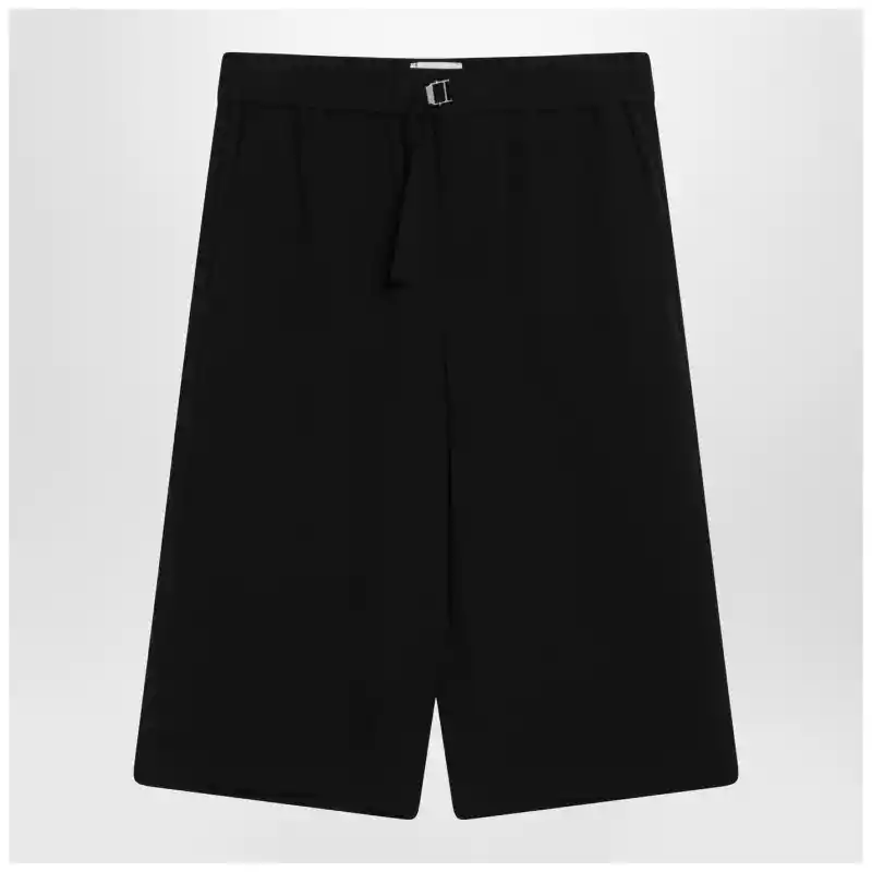 Ami Paris Bermuda wide black in cotton