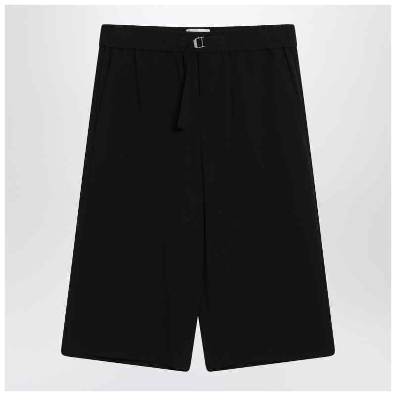 Ami Paris Bermuda wide black in cotton Ami Paris Bermuda wide black in cotton, theFeinheit