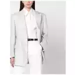 Tagliatore Light grey single-breasted linen jacket