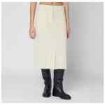 Jil Sander Vanilla-coloured wool skirt