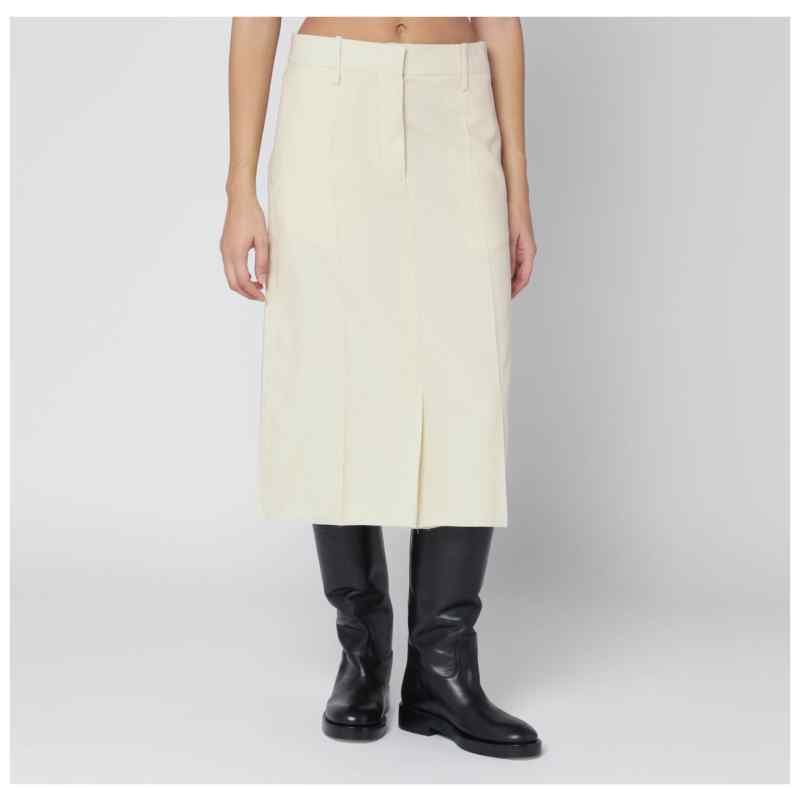 Jil Sander Vanilla-coloured wool skirt, theFeinheit