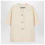 Jil Sander Ivory silk blend shirt jacket