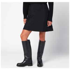 Jil Sander Black quilted skirt